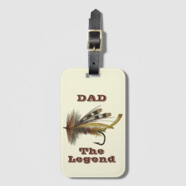 Antique Rainbow Fly for the Fishing Legend Pappa Bagagebricka