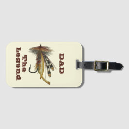 Antique Rainbow Fly for the Fishing Legend Pappa Bagagebricka
