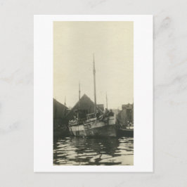 Antique Real Photo norska Boat Crew-vykort Vykort