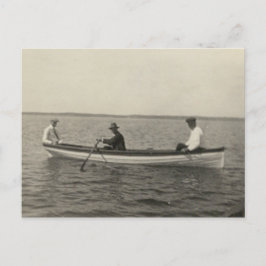 Antique Real Photo Old Friends Boends Postcard Vykort