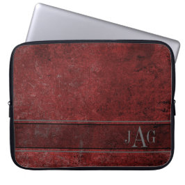 Antique Red Bok Design Laptop Sleeve