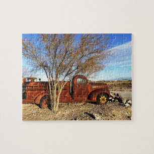 Antique Red Fire Lastbil-pussel Pussel