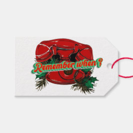 Antique Red-jultelefon, koordinering Presentetikett