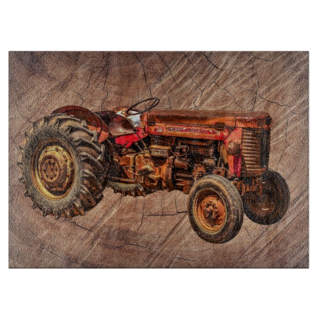 Antique Red Tractor (Framsidan)