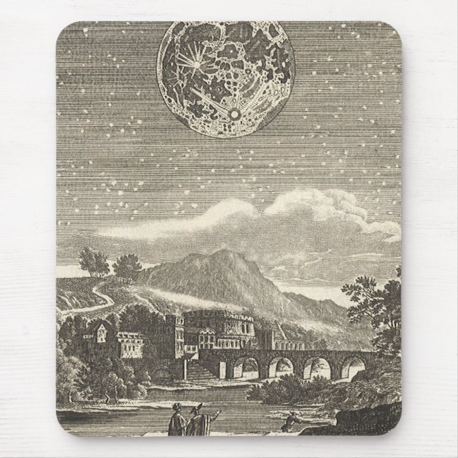 Antique Renaissance Era Måne efter Allain Mallet Musmatta (Framsidan)