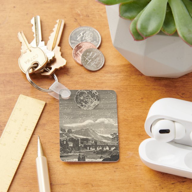 Antique Renaissance Era Måne efter Allain Mallet Nyckelring (Skrivbord)