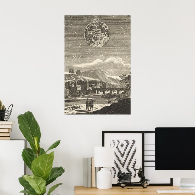 Antique Renaissance Måne efter Allain Mallet Poster (Hemmakontoret)