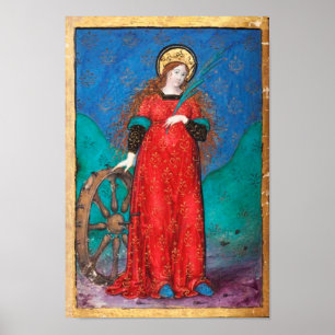 ANTIQUE RENAISSANCE TAROS/FORTUNES HJUL POSTER