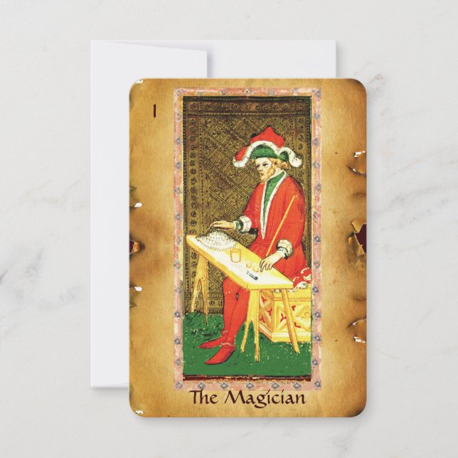 ANTIQUE RENAISSANCE TAROT 1 / MAGICIAN MEDDELANDE (Framsida)