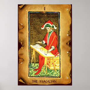 ANTIQUE RENAISSANCE TAROT 1 / MAGICIAN POSTER