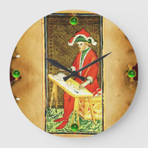 ANTIQUE RENAISSANCE TAROT 1/MAGICIAN STOR KLOCKA