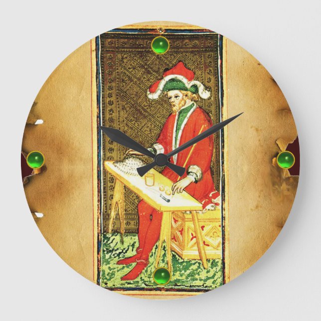 ANTIQUE RENAISSANCE TAROT 1/MAGICIAN STOR KLOCKA (Framsida)