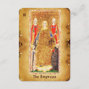 ANTIQUE RENAISSANCE TAROT 3 / EMPRESS MEDDELANDE