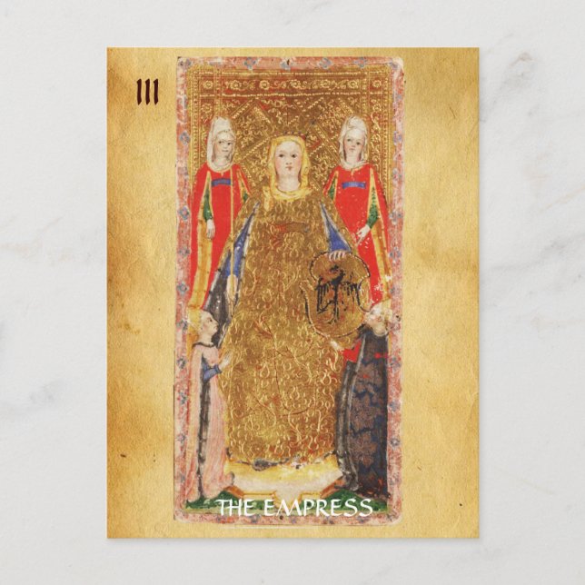 ANTIQUE RENAISSANCE TAROT 3 / EMPRESS VYKORT (Framsida)