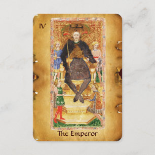 ANTIQUE RENAISSANCE TAROT 4 / EMPEROR MEDDELANDE