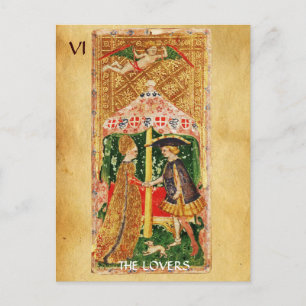 ANTIQUE RENAISSANCE TAROT 5 / ÄLSKARE VYKORT
