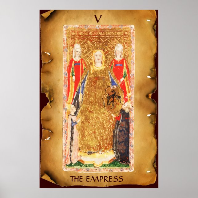 ANTIQUE RENAISSANCE TAROT 5 / EMPRESS POSTER (Framsidan)