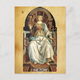 ANTIQUE RENAISSANCE TAROT 5 / POPE VYKORT