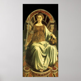 ANTIQUE RENAISSANCE TAROT 8/JUSTICE POSTER