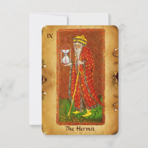 ANTIQUE RENAISSANCE TAROT 9 / HERMIT MEDDELANDE