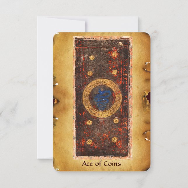 ANTIQUE RENAISSANCE TAROT/ACE OF MYNT (Framsida)