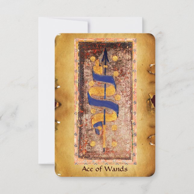 ANTIQUE RENAISSANCE TAROT/ACE OF TROLLSPÖ (Framsida)