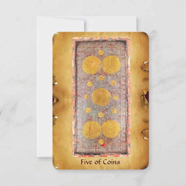 ANTIQUE RENAISSANCE TAROT/FEM AV MYNT (Framsida)