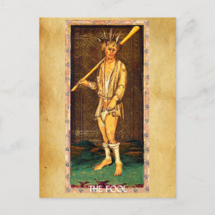 ANTIQUE RENAISSANCE TAROT/FOOL VYKORT