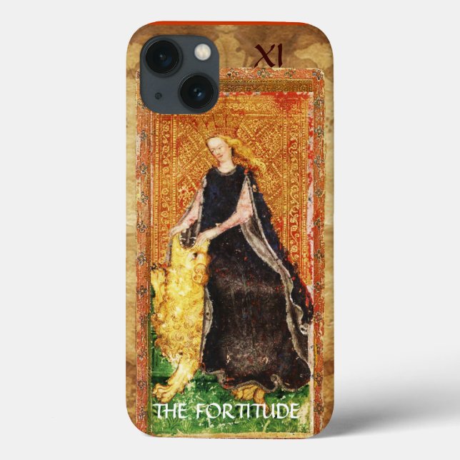 ANTIQUE RENAISSANCE TAROT THE FORTITUDE- STRENGHT (Baksida)