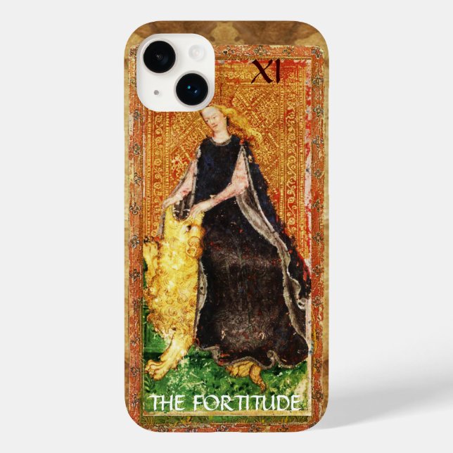 ANTIQUE RENAISSANCE TAROT THE FORTITUDE- STRENGHT (Baksida)
