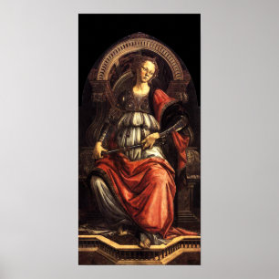 ANTIQUE RENAISSANCE TAROT THE FORTITUDE- STRENGHT POSTER