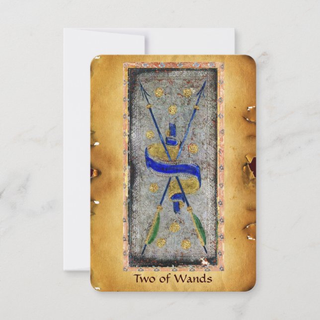 ANTIQUE RENAISSANCE TAROT/TVÅ TROLLSPÖN (Framsida)