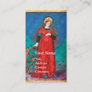 ANTIQUE RENAISSANCE TAROT/ WHEEL OF FORTUNE VISITKORT