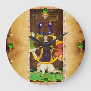 ANTIQUE RENAISSANCE TAROTS 10/FORTONENS HJUL STOR KLOCKA