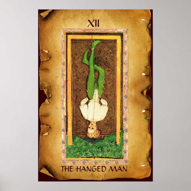 ANTIQUE RENAISSANCE TAROTS 12 / HANGED MAN POSTER (Framsidan)