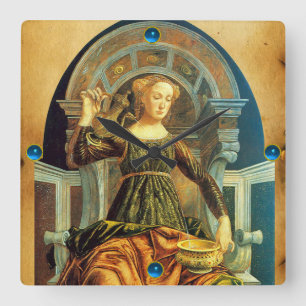 ANTIQUE RENAISSANCE TAROTS 14/TEMPERANCE FYRKANTIG KLOCKA