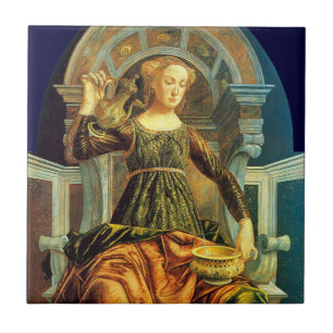 ANTIQUE RENAISSANCE TAROTS 14/TEMPERANCE KAKELPLATTA