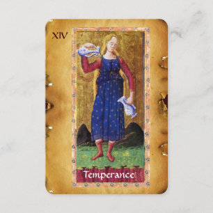 ANTIQUE RENAISSANCE TAROTS 14/TEMPERANCE MEDDELANDE