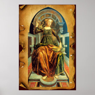 ANTIQUE RENAISSANCE TAROTS 14/TEMPERANCE POSTER