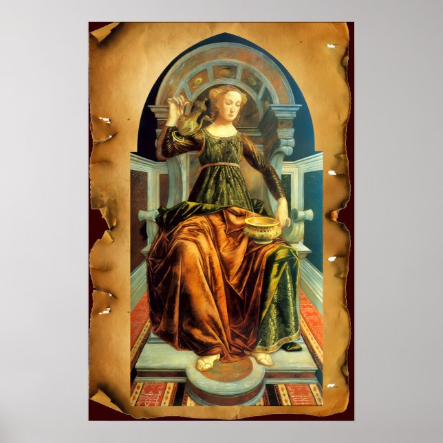 ANTIQUE RENAISSANCE TAROTS 14/TEMPERANCE POSTER (Framsidan)