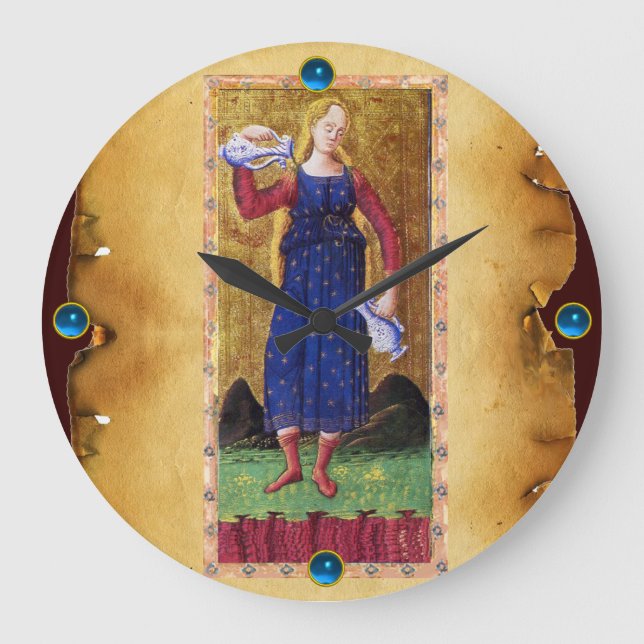 ANTIQUE RENAISSANCE TAROTS 14/TEMPERANCE STOR KLOCKA (Framsida)