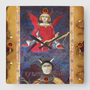 ANTIQUE RENAISSANCE TAROTS 15/DJÄVULEN FYRKANTIG KLOCKA