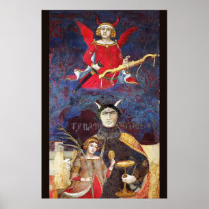 ANTIQUE RENAISSANCE TAROTS 15 / DJÄVULEN POSTER