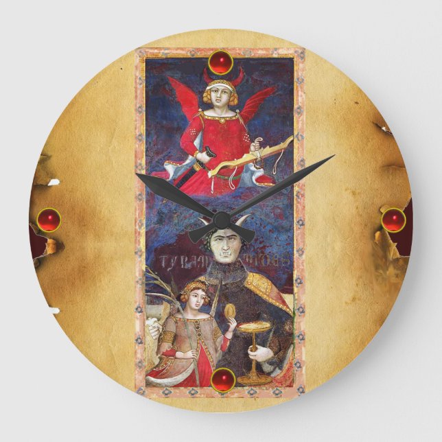 ANTIQUE RENAISSANCE TAROTS 15/DJÄVULEN STOR KLOCKA (Framsida)