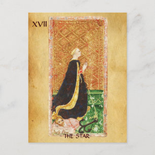 ANTIQUE RENAISSANCE TAROTS 17 / STAR (HOPE) VYKORT
