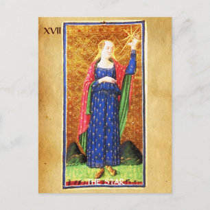 ANTIQUE RENAISSANCE TAROTS 17/ STAR VYKORT
