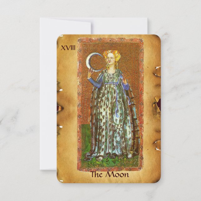 ANTIQUE RENAISSANCE TAROTS 18 / MÅNE MEDDELANDE (Framsida)