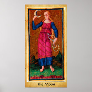 ANTIQUE RENAISSANCE TAROTS 18 / MÅNE POSTER