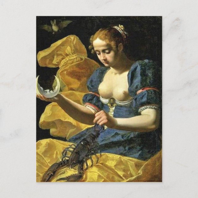 ANTIQUE RENAISSANCE TAROTS 18 / MÅNE VYKORT (Framsida)