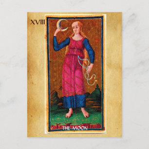 ANTIQUE RENAISSANCE TAROTS 18 / MÅNE VYKORT